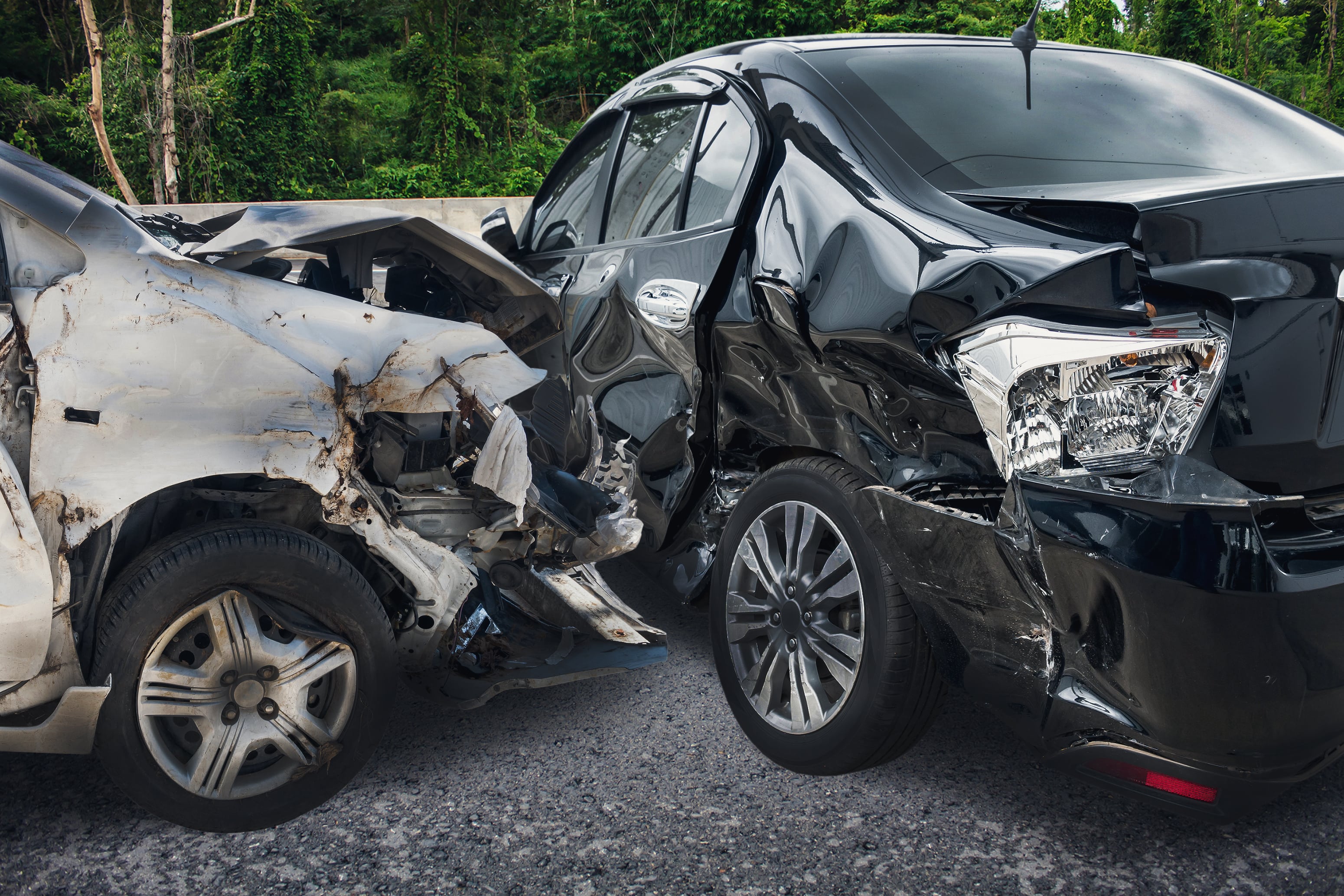 Car accident. Столкновение автомобилей.